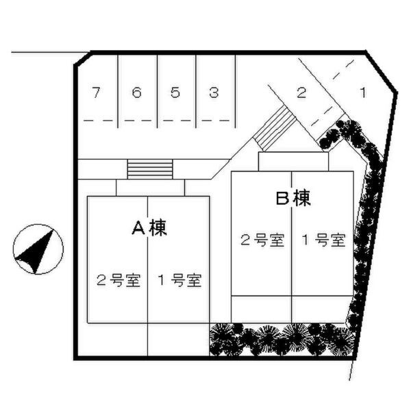 メゾンアモールＡの区画図