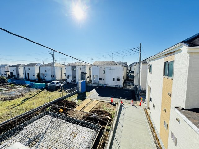 鎌ケ谷市北中沢３丁目新築戸建（北中沢３丁目Ⅲ）の展望|バルコニーより道路側眺望