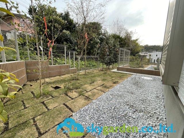 鎌倉市笛田4期　新築戸建　全2棟2号棟の庭
