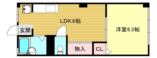 【間取り】 | 藤本マンション