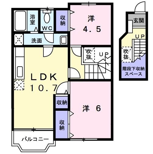 【間取り】 | レリーフ　ウェステリア
