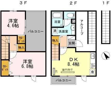 グランアヴァンティⅡ B棟の間取り