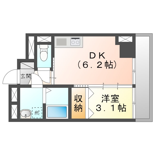 ブランシェ駅元町の間取り