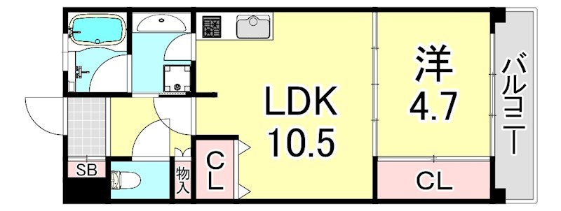 アークコート北口の間取り