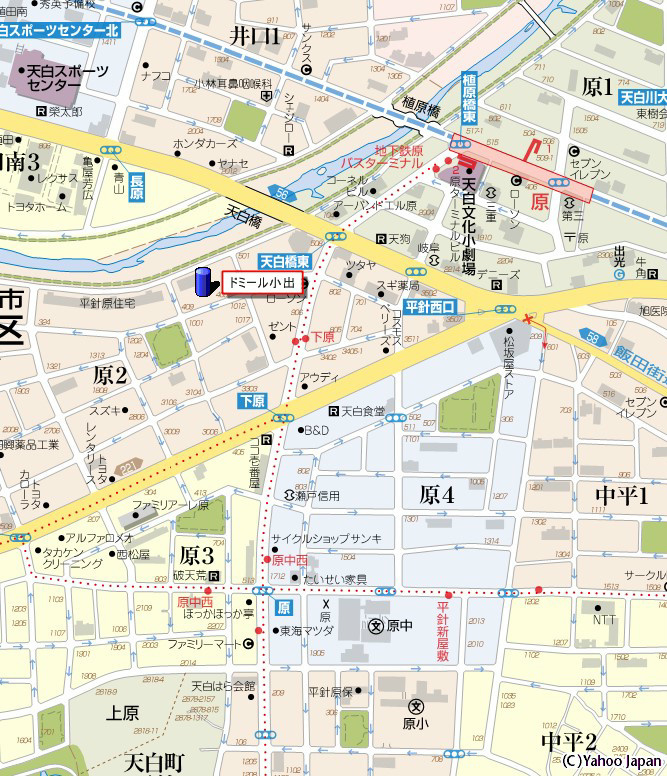 ドミール小出の地図