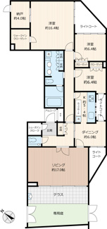 【間取り】 | グランブルー高輪アドニス A棟 マンション | 間取りになります