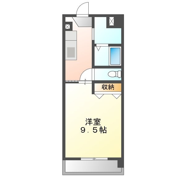 福富ＧＲＡＤＥマンションの間取り