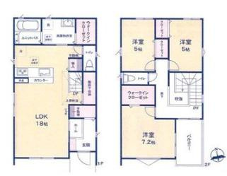 深谷市常盤町　分譲一戸建て　02の間取り