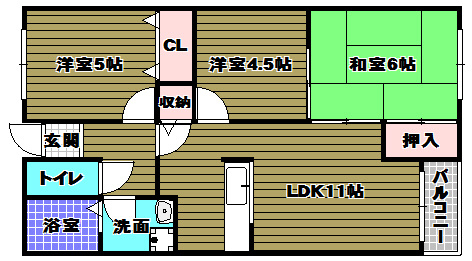ウエストリバーの間取り
