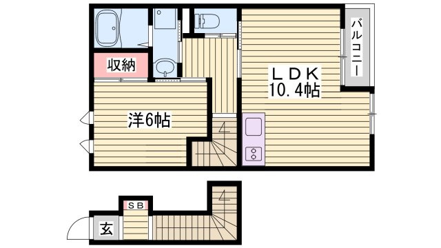 サニープレイスの間取り