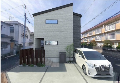 関町南4丁目・新築戸建の外観パース
