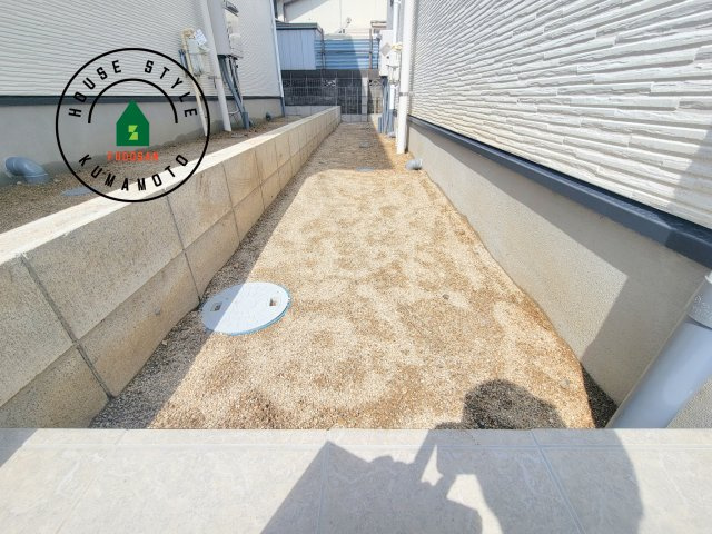 菊池郡菊陽町第2-2棟（1号棟）　の庭|お庭で自由な時間を過ごせます。