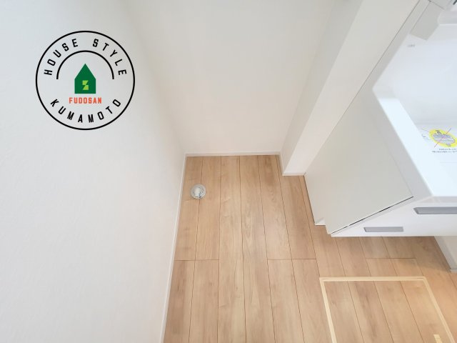 菊池郡菊陽町第2-2棟（1号棟）　のランドリースペース|ランドリースペースとなります。広々して有効的にご使用できます。 