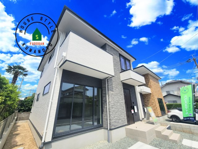 菊池郡菊陽町第2-2棟（2号棟）　の外観|デザイン性のある外観です。