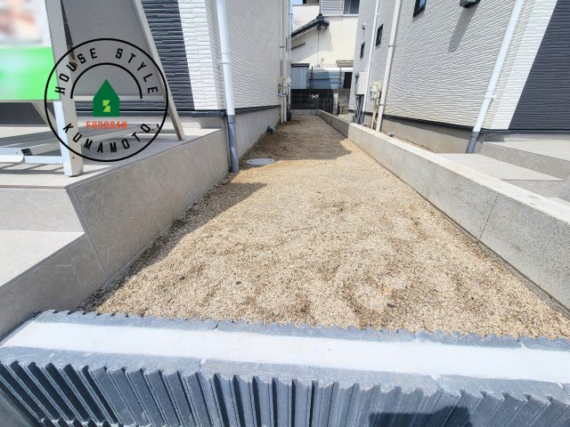 菊池郡菊陽町第2-2棟（2号棟）　の庭|お庭で自由な時間を過ごせます。