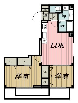 LA・Felice千葉登戸の間取り