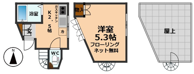 【間取り】 | コーポ武居