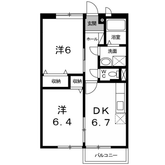 【間取り】 | ルミエール小島Ｂ