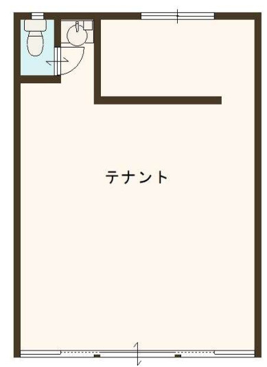 守山市水保町の店舗一部の間取り