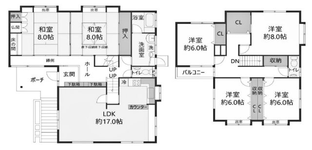 【間取り】 | 桂坂 大枝北沓掛町五丁目一戸建