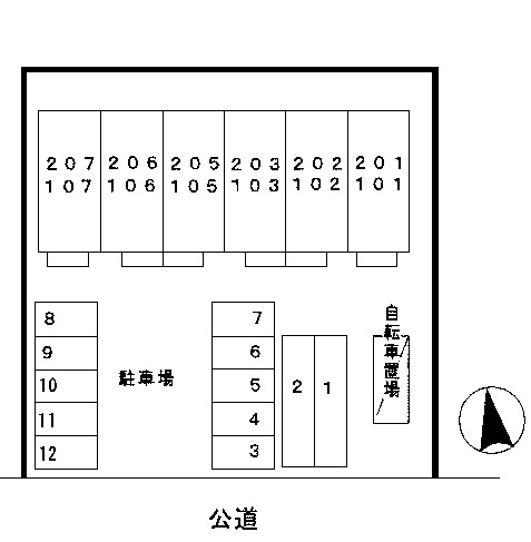 ヴィラグランデの区画図