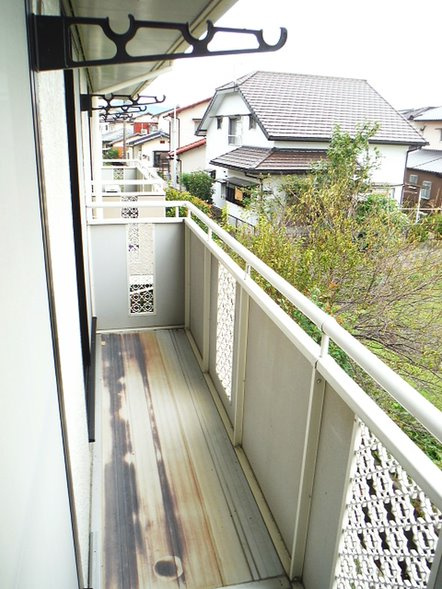 グリーンタウン津留崎のバルコニー|広々としたバルコニーです