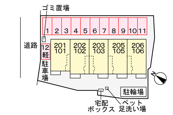 サンテの区画図
