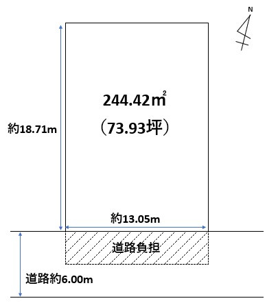 中央区高志1丁目　売地の土地図