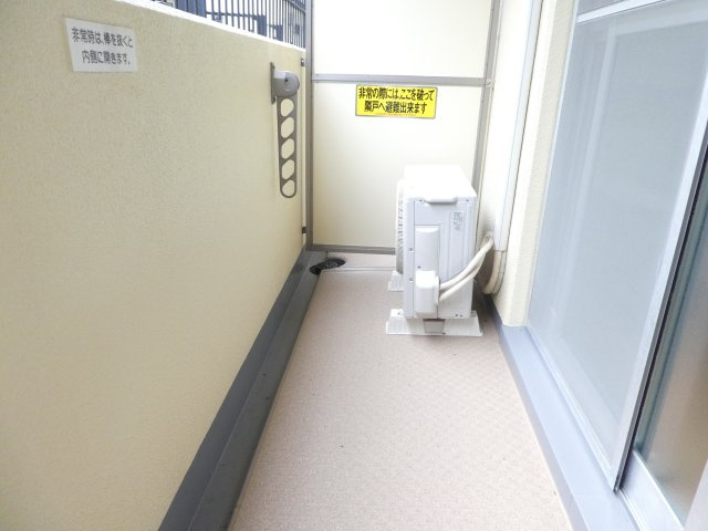 スクエアK2宝塚のバルコニー