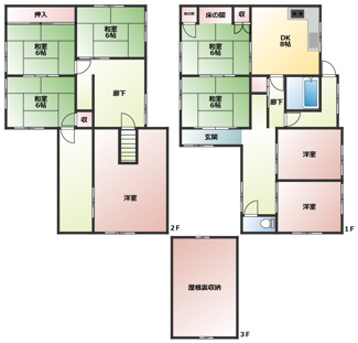 【間取り】 | 垣見町福井邸