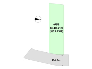 西宮市五月ケ丘建築条件付き売り土地の間取り