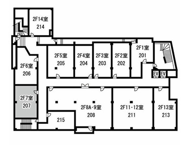 第２１ポールスタービルの間取り