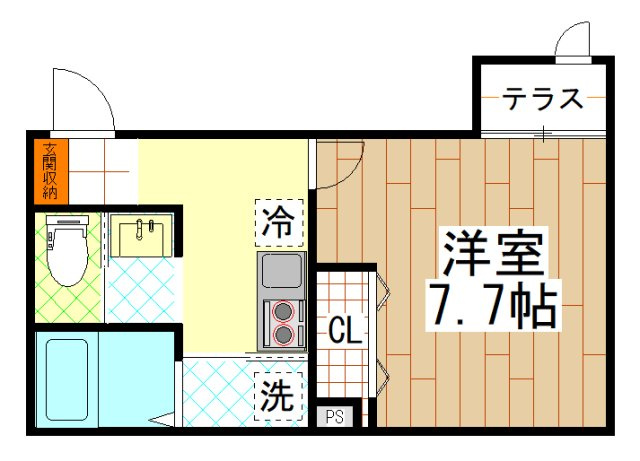 HESTA近大前Ⅱ ( 近畿大学 一人暮らし )の間取り