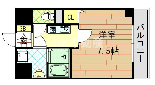 【間取り】 | プラ・ディオ徳庵セレニテ（徳庵賃貸）