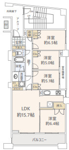 グランヒルズ調布ヶ丘ブローディアの間取り