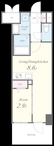 【間取り】 | Mys Casetta Hakata
