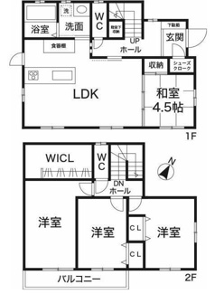 【間取り】 | 中古戸建　垂水区舞多聞西８丁目 | ４ＬＤＫ