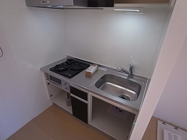 神戸市長田区西尻池町２丁目のアパートのキッチン|システムキッチン（ガス２口）