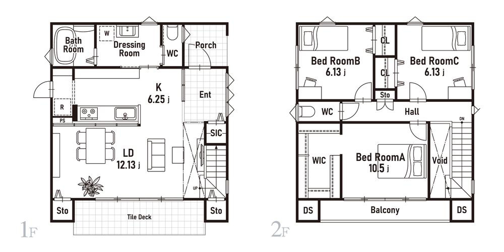 栃木市今泉町1丁目　新築戸建2-10の間取り