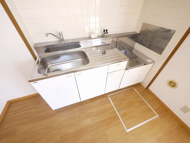 ソレイユ・二階堂　Ａ棟のキッチン|キッチンです