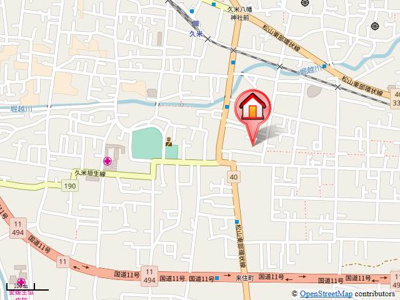 【地図】 | フラワーハイツ久米・