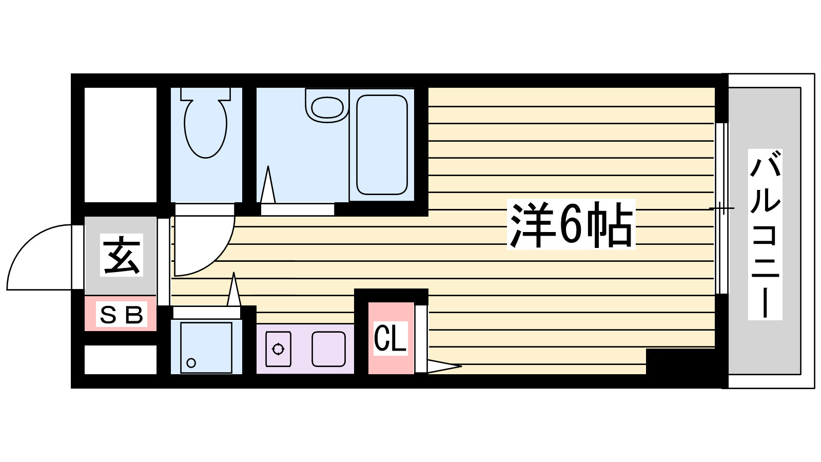 明石市松の内２丁目の賃貸マンションの間取り
