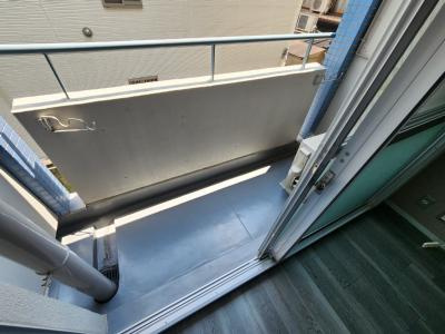 アサヒハイツのバルコニー|東向きバルコニー