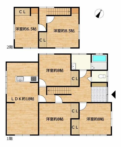 八戸市大字妙字東の区画図