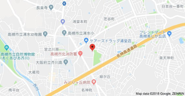 フォレストヒルズ高槻の地図