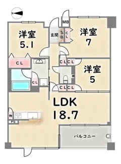 【間取り】 | エスリード太秦レジデンス