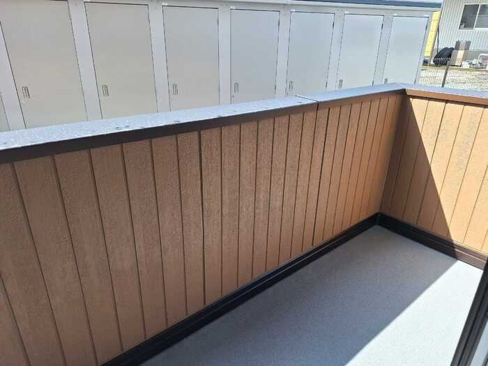 D-ROOM盛岡本宮　D棟のバルコニー