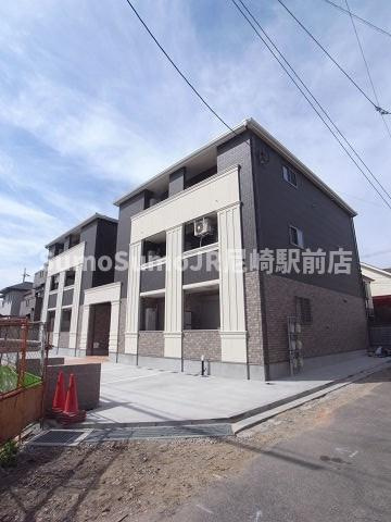 尼崎市東園田町３丁目のアパートの外観|外観もきれいです