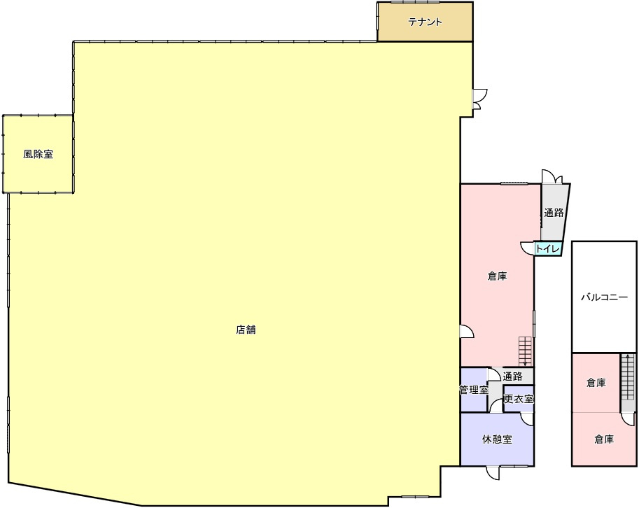 金光貸店舗の間取り