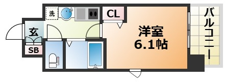 エステムコート神戸西Ⅱの間取り